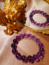 Load image into Gallery viewer, 13.2mm Natural Amethyst Bracelet
