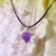 Load image into Gallery viewer, Natural Raw Amethyst Pendant Necklace