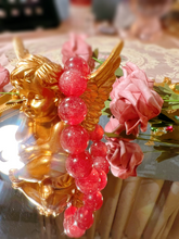 Load image into Gallery viewer, 15mm Rare Natural Starlight Strawberry Quartz Bracelet