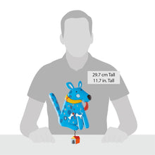 Load image into Gallery viewer, Blue Buddy Dog Clock