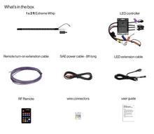 Load image into Gallery viewer, Extreme Whip Kit Qty 1 x 2Ft plus LEDCast Controller