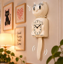 Load image into Gallery viewer, White Lady Kit Cat Klock