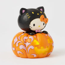 Load image into Gallery viewer, Hello Kitty Black Cat LED Pumpkin Figurine