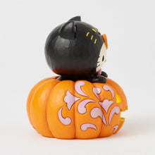 Load image into Gallery viewer, Hello Kitty Black Cat LED Pumpkin Figurine