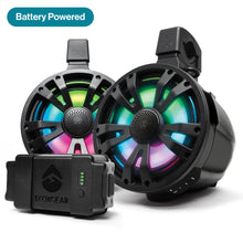 Load image into Gallery viewer, ExtremeTower Speakers TB8 -1 Battery Powered Bluetooth Amplified + 1 Passive Tower Speaker