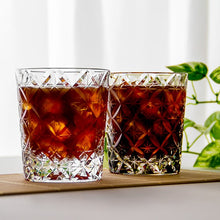 Load image into Gallery viewer, Kagami Whiskey glass T748-2834, Edo Kiriko “Circle Mesh” By Satoshi Nabetani