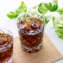 Load image into Gallery viewer, Kagami Whiskey glass T748-2834-BLK, Edo Kiriko "Circle Mesh" By Satoshi Nabetani, Black