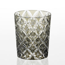 Load image into Gallery viewer, Kagami Whiskey glass T748-2834-BLK, Edo Kiriko "Circle Mesh" By Satoshi Nabetani, Black