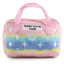 Load image into Gallery viewer, Pink Ombre Chewy Vuiton Handbag Squeaker Dog Toy