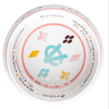 Load image into Gallery viewer, White Chewy Vuiton Dog Bowl