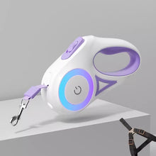 Load image into Gallery viewer, Retractable Light-up Leash with LED Spotlight