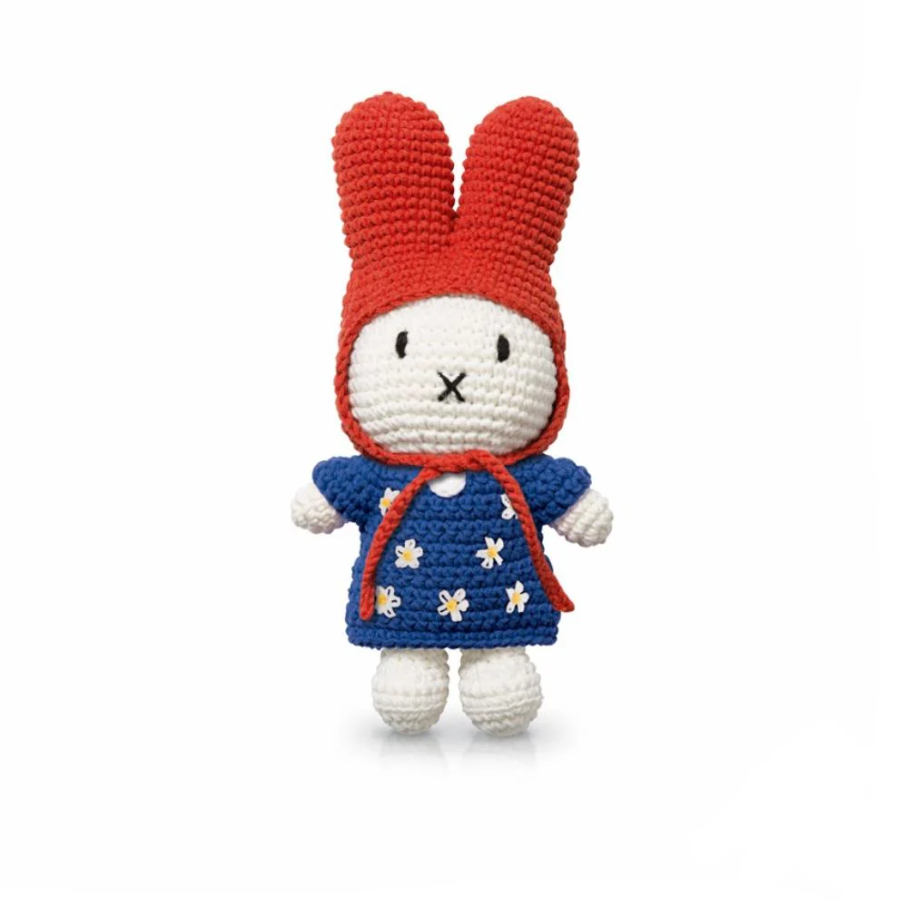 Miffy Little Flower Dress Blue with Red Hat