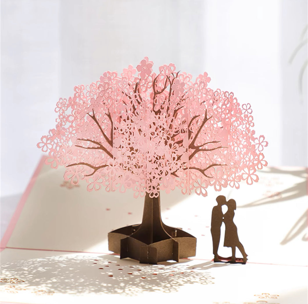 3D Valentine's Card (Cherry Blossom)
