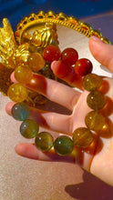 Load image into Gallery viewer, 15mm Rare Rainbow Rutilated Quartz Bracelet
