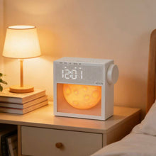 Load image into Gallery viewer, Moon Light White Noise Alarm Clock
