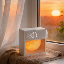 Load image into Gallery viewer, Moon Light White Noise Alarm Clock

