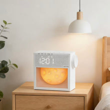 Load image into Gallery viewer, Moon Light White Noise Alarm Clock
