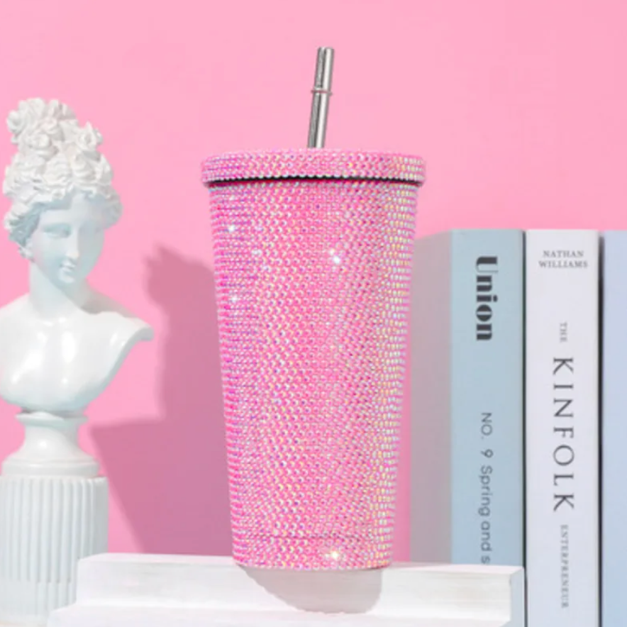 Rhinestone Thermal Cup (475ML)