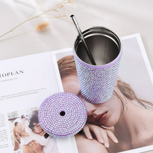 Load image into Gallery viewer, Rhinestone Thermal Cup (475ML)
