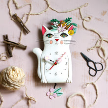 Load image into Gallery viewer, Pretty Kitty Clock
