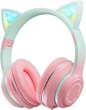 Load image into Gallery viewer, LED Light Up Cat Ear Headphones
