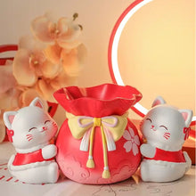 Load image into Gallery viewer, Lucky Cat Fu Bag Container
