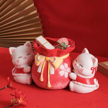 Load image into Gallery viewer, Lucky Cat Fu Bag Container
