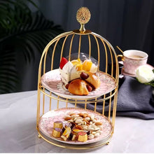 Load image into Gallery viewer, Bird Cage Afternoon Tea Tray
