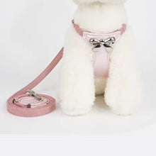 Load image into Gallery viewer, Puppytie Pet Harness and Leash Set (Bow Mark)
