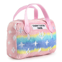 Load image into Gallery viewer, Pink Ombre Chewy Vuiton Handbag Squeaker Dog Toy
