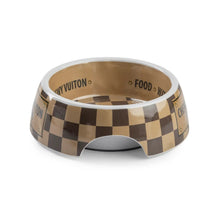Load image into Gallery viewer, Checker Chewy Vuiton Dog Bowl
