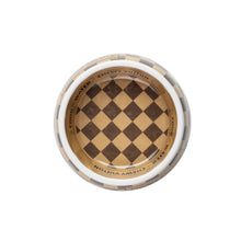 Load image into Gallery viewer, Checker Chewy Vuiton Dog Bowl
