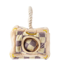 Load image into Gallery viewer, Checker Chewy Vuiton Trunk - Activity House Burrow Dog Toy
