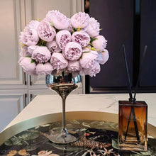 Load image into Gallery viewer, Artificial Flower Decor (Tall Silver Cup)
