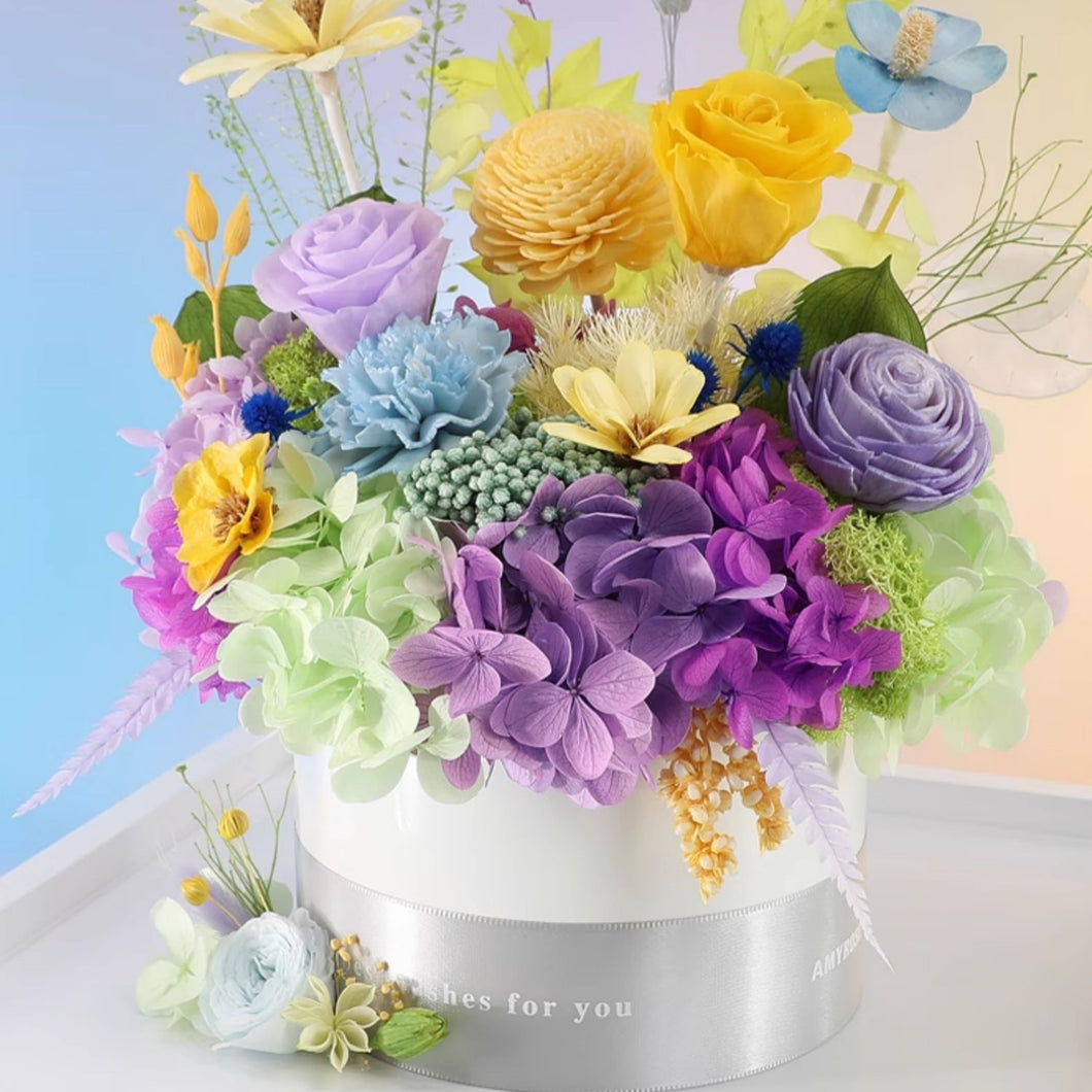 Monet Artificial Flower Basket