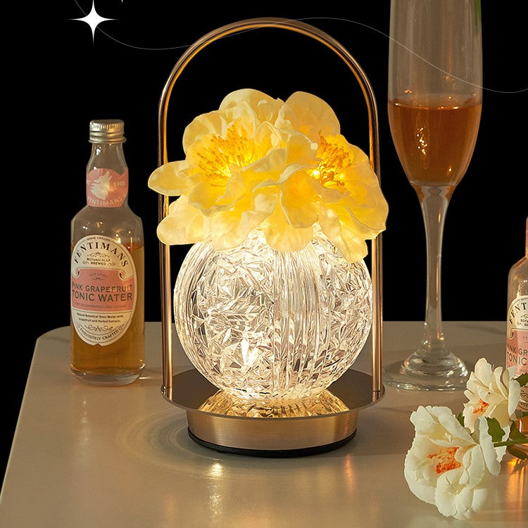 Camellia Crystal Lamp