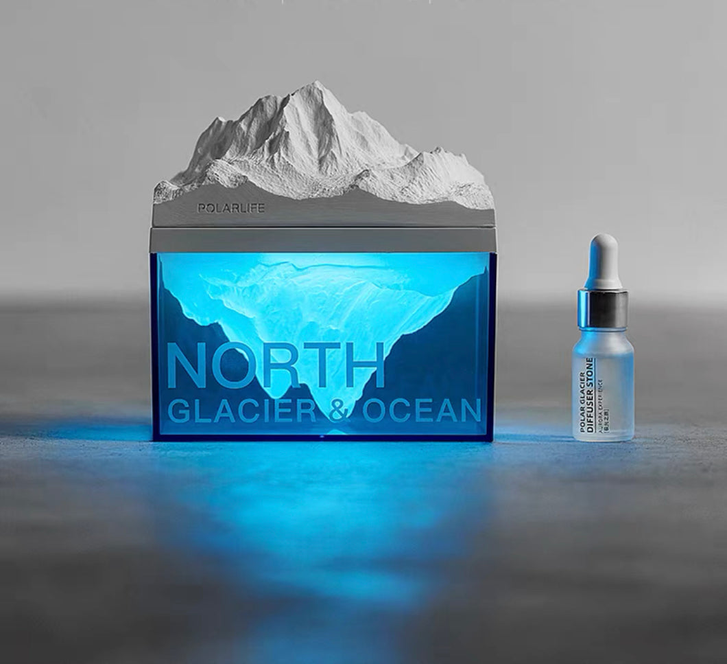 Glacier Diffuser with Bluetooth Speaker and Night Light