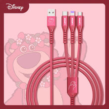 Load image into Gallery viewer, Disney 66W Rapid charged 3-in 1 Cable
