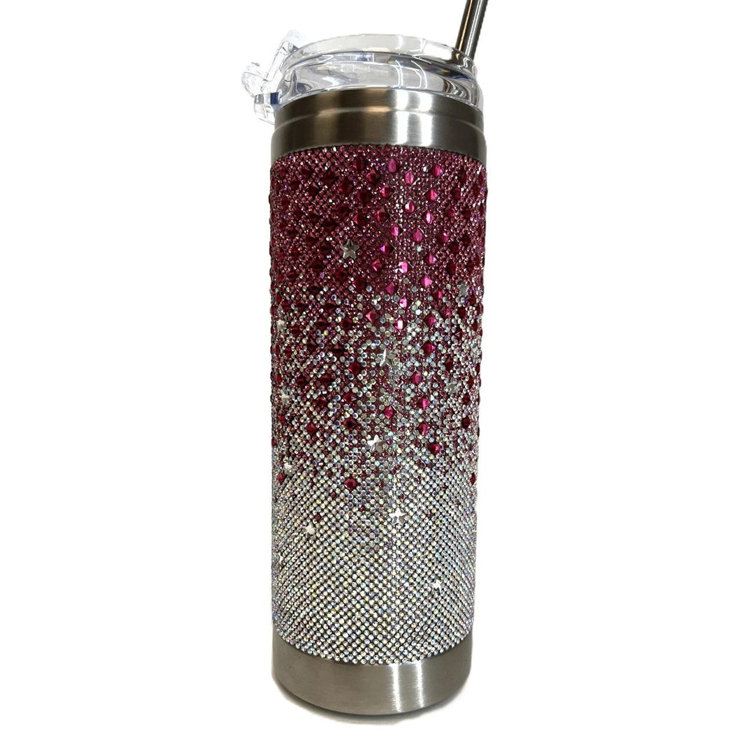 Jacqueline Kent Superstar Tumbler Crystal Fuchsia Ombre