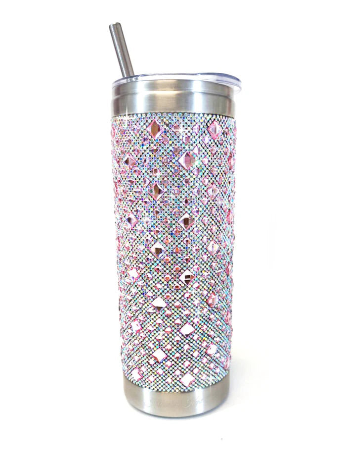 Jacqueline Kent Royal Ice Tumblers Flamingo Pink Diamond