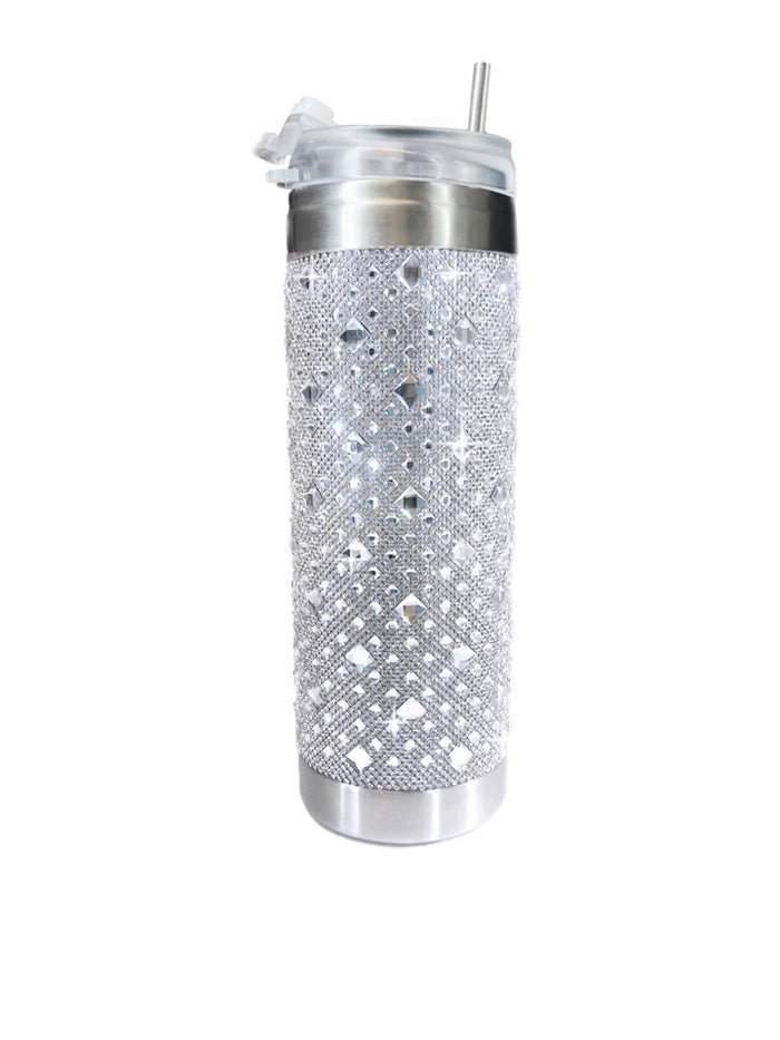 Jacqueline Kent Royal Ice Tumblers White Diamond Silver