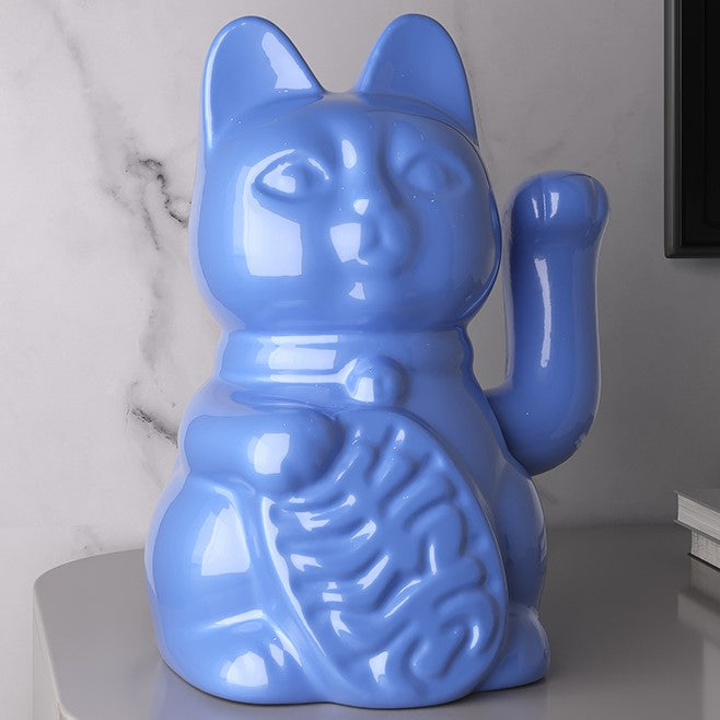 Porcelain Lucky Cat Decor