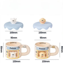 Load image into Gallery viewer, Line Puppy Maltese Mug Set
