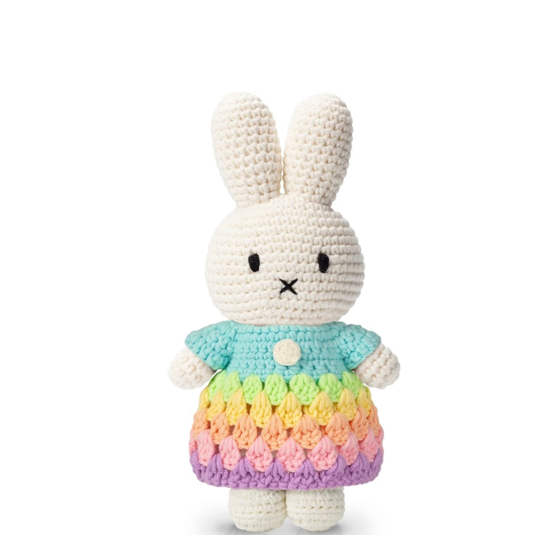 MIffy Rainbow Dress Pastel Rainbow