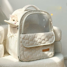 Load image into Gallery viewer, Quilted Pet Carrier Backpack
