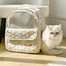 Load image into Gallery viewer, Quilted Pet Carrier Backpack
