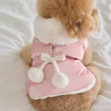 Load image into Gallery viewer, Pet Hooded vest with pom-poms
