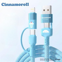 Load image into Gallery viewer, Sanrio Character 4-in-1 Fast Charging Data Cable
