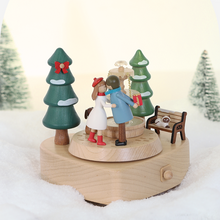 Load image into Gallery viewer, Wooden Sweet Winter Music Box
