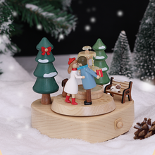 Load image into Gallery viewer, Wooden Sweet Winter Music Box

